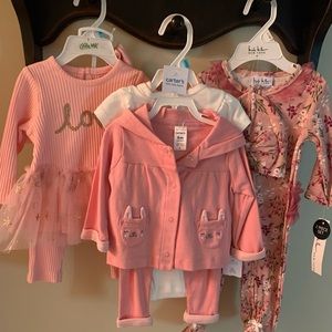 Carter, Little Me and Nicole Miller Infant Girl Outfits
